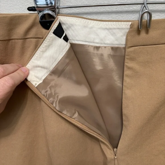 J. Crew Stretch Cotton Pencil Skirt - Camel, 14 - Picture 4 of 6